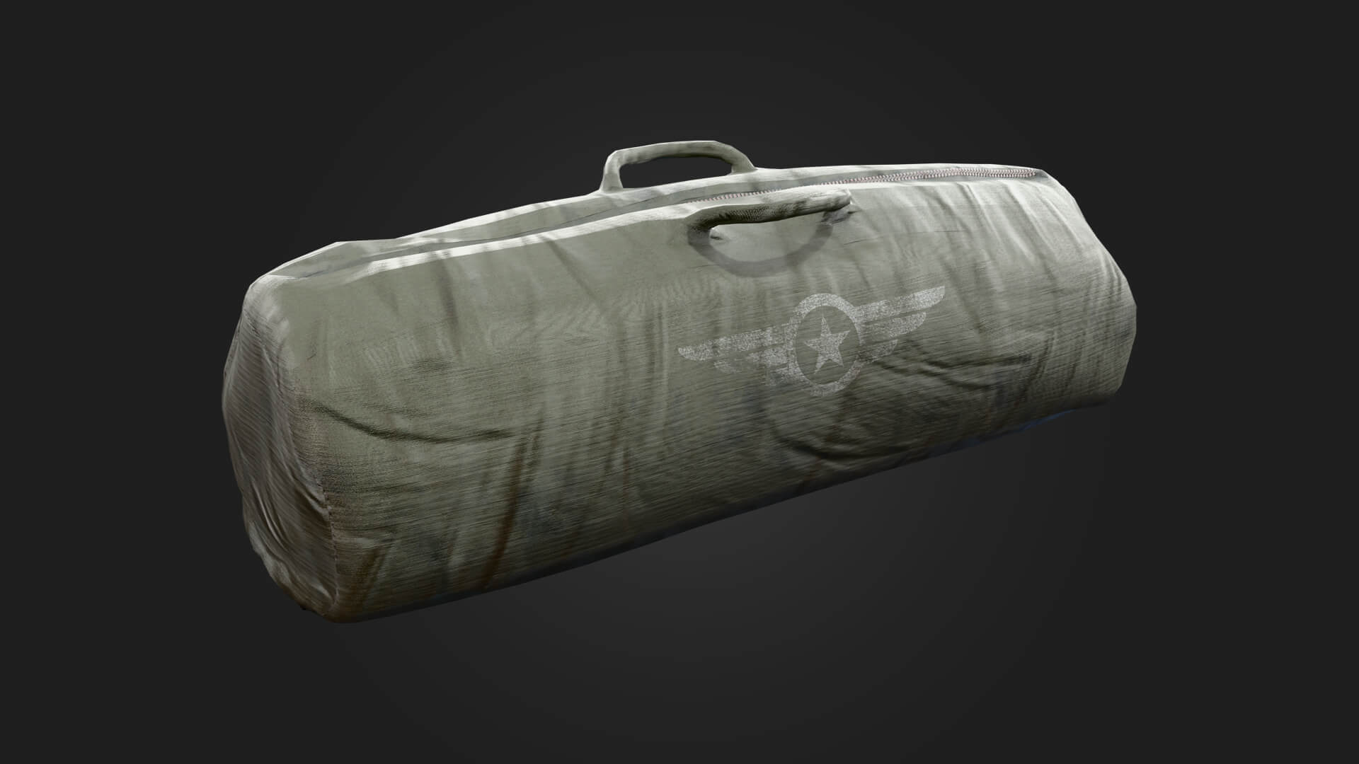Military Duffel Bag Military 3D Model Game Ready Prop 3D Model