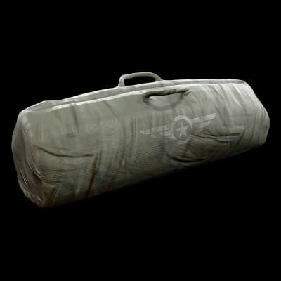 Military Duffel Bag Military 3D Model Game Ready Prop