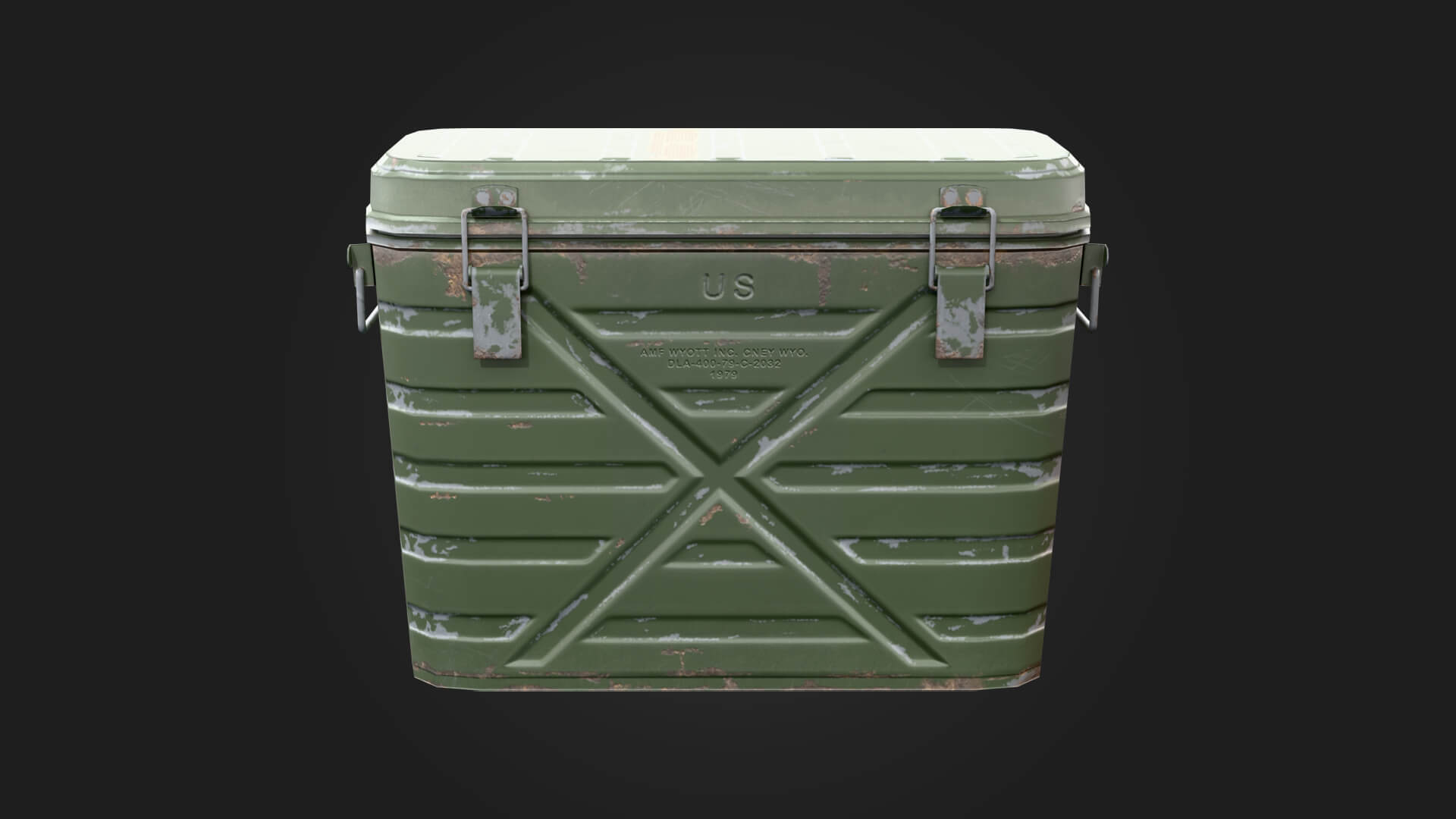 Military Crate Military 3D Model Game Ready Prop 3D Model