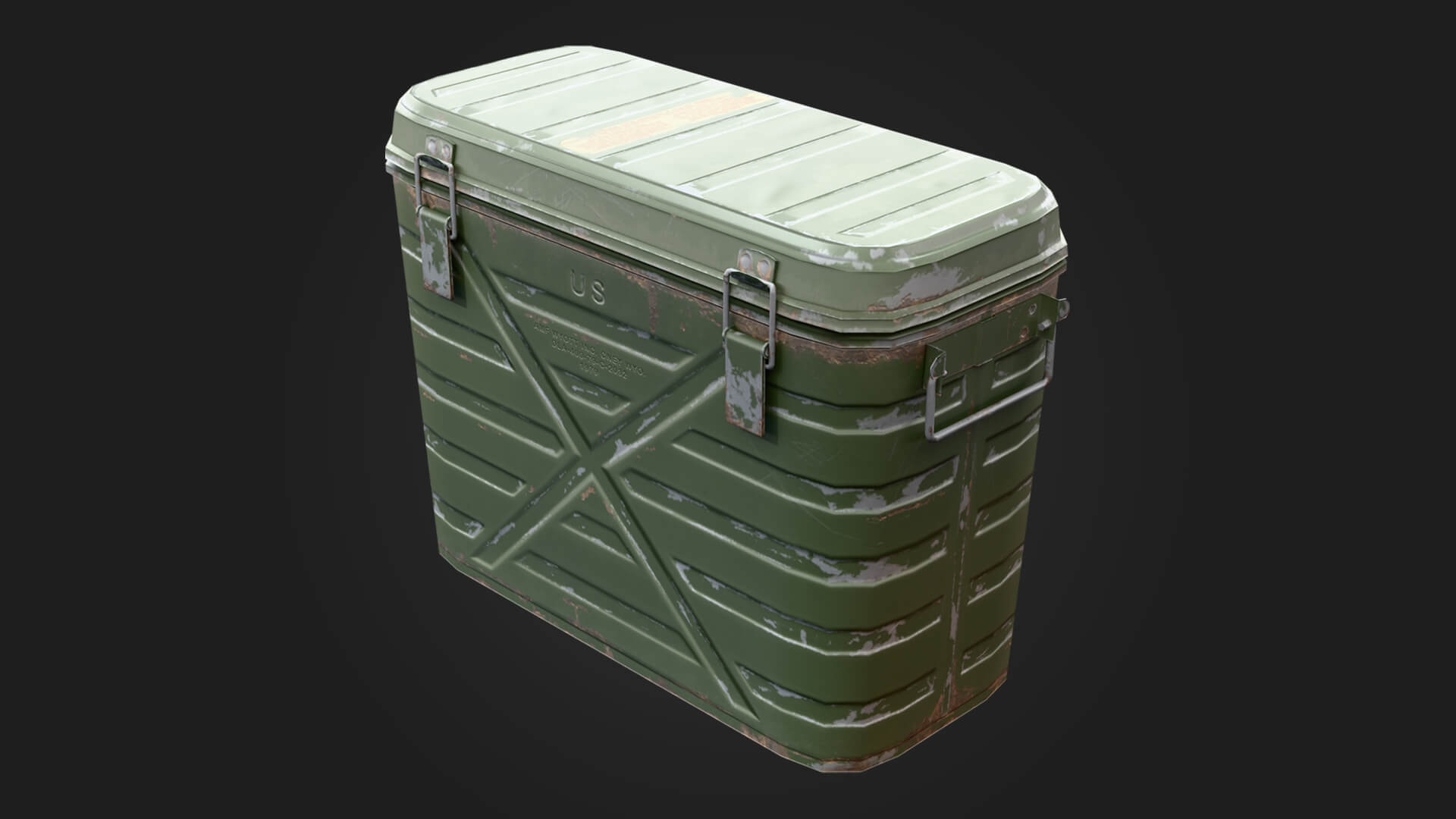 Military Crate Military 3D Model Game Ready Prop 3D Model