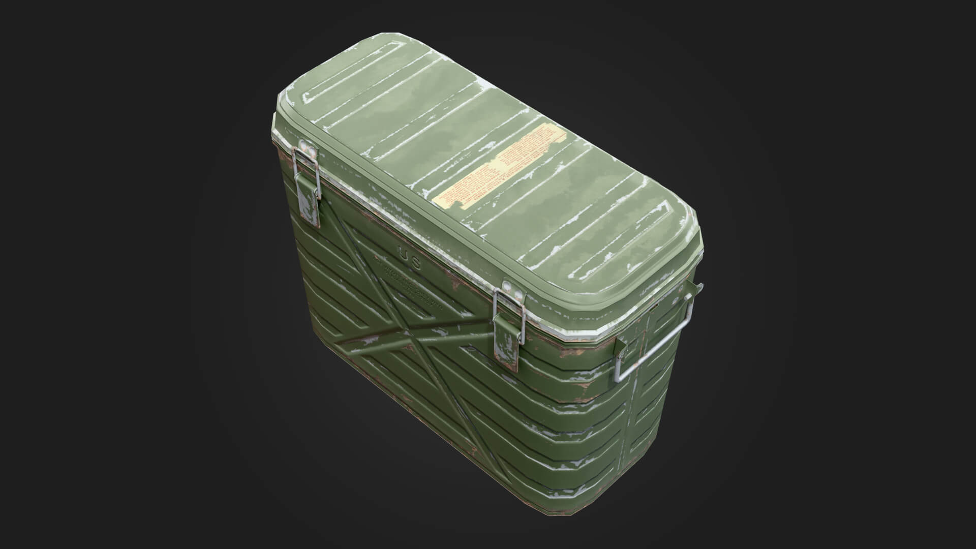 Military Crate Military 3D Model Game Ready Prop 3D Model