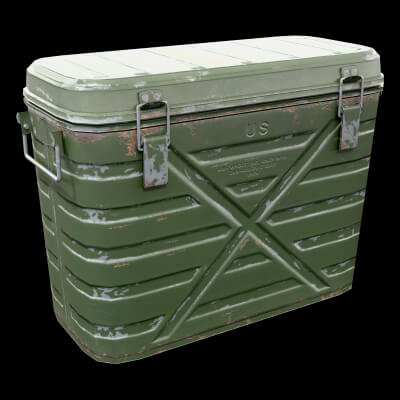 Military Crate Military 3D Model Game Ready Prop