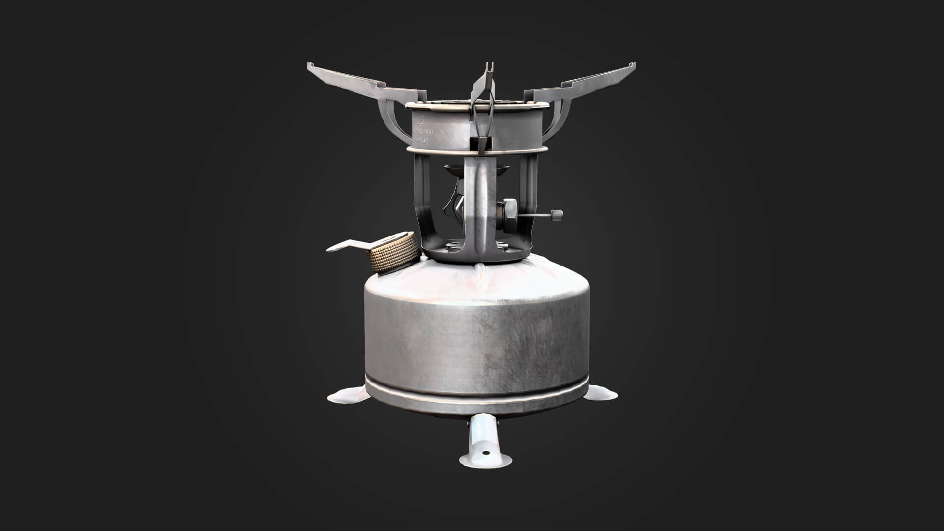 Military Stove Military 3D Model Game Ready Prop 3D Model
