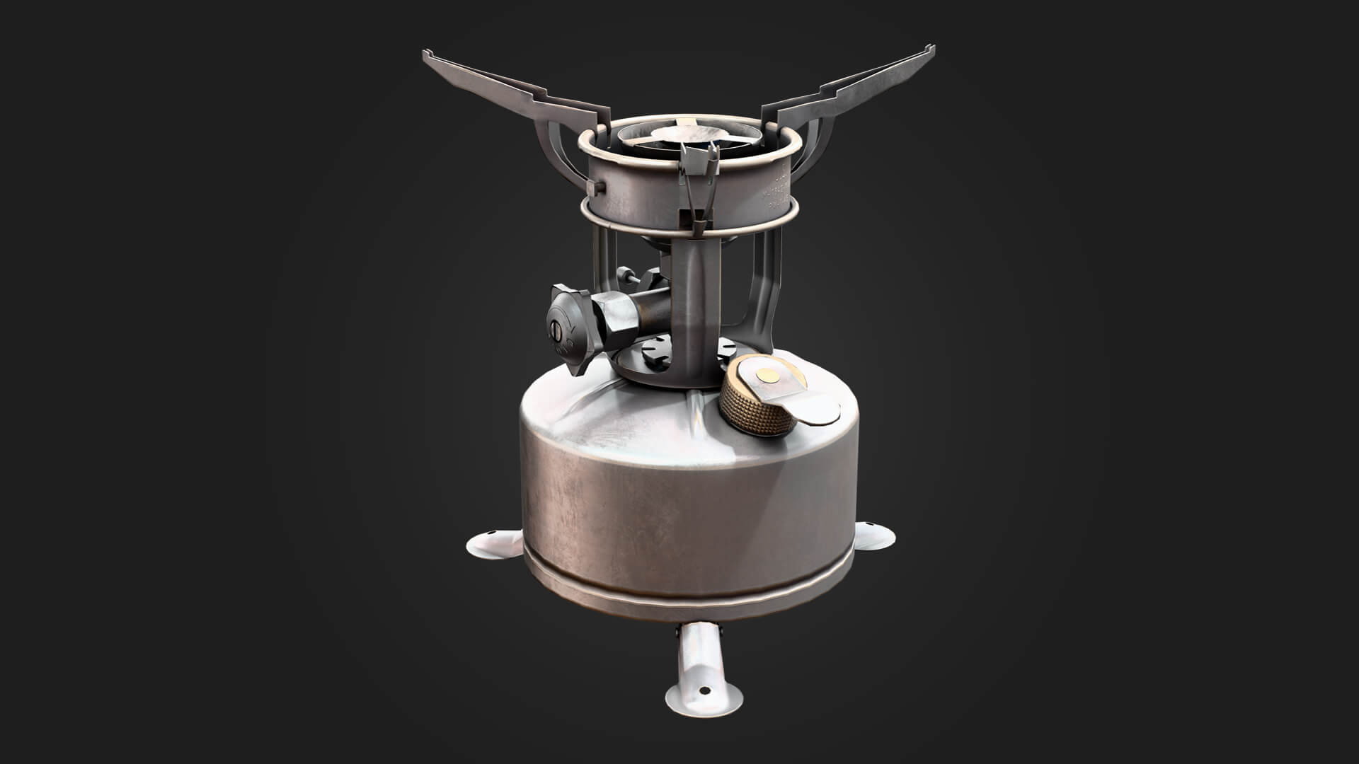 Military Stove Military 3D Model Game Ready Prop 3D Model