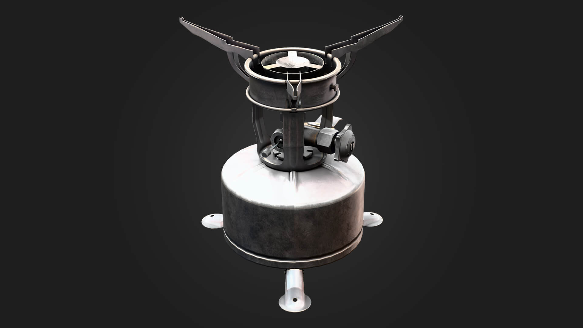 Military Stove Military 3D Model Game Ready Prop 3D Model