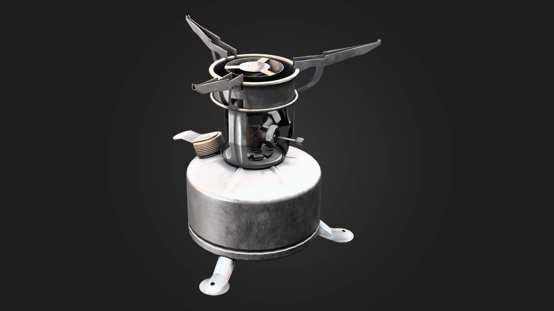 Military Stove Military 3D Model Game Ready Prop 3D Model