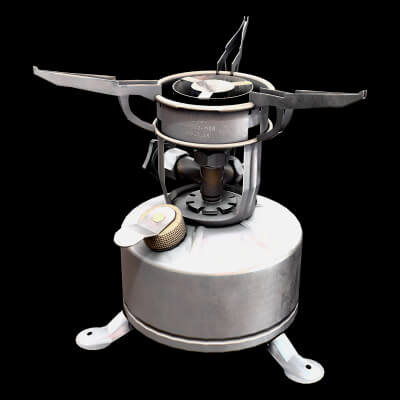 Military Stove Military 3D Model Game Ready Prop