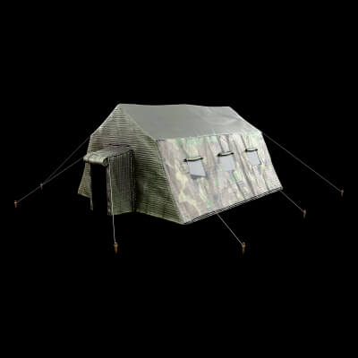 Military Tent Military 3D Model Game Ready Prop
