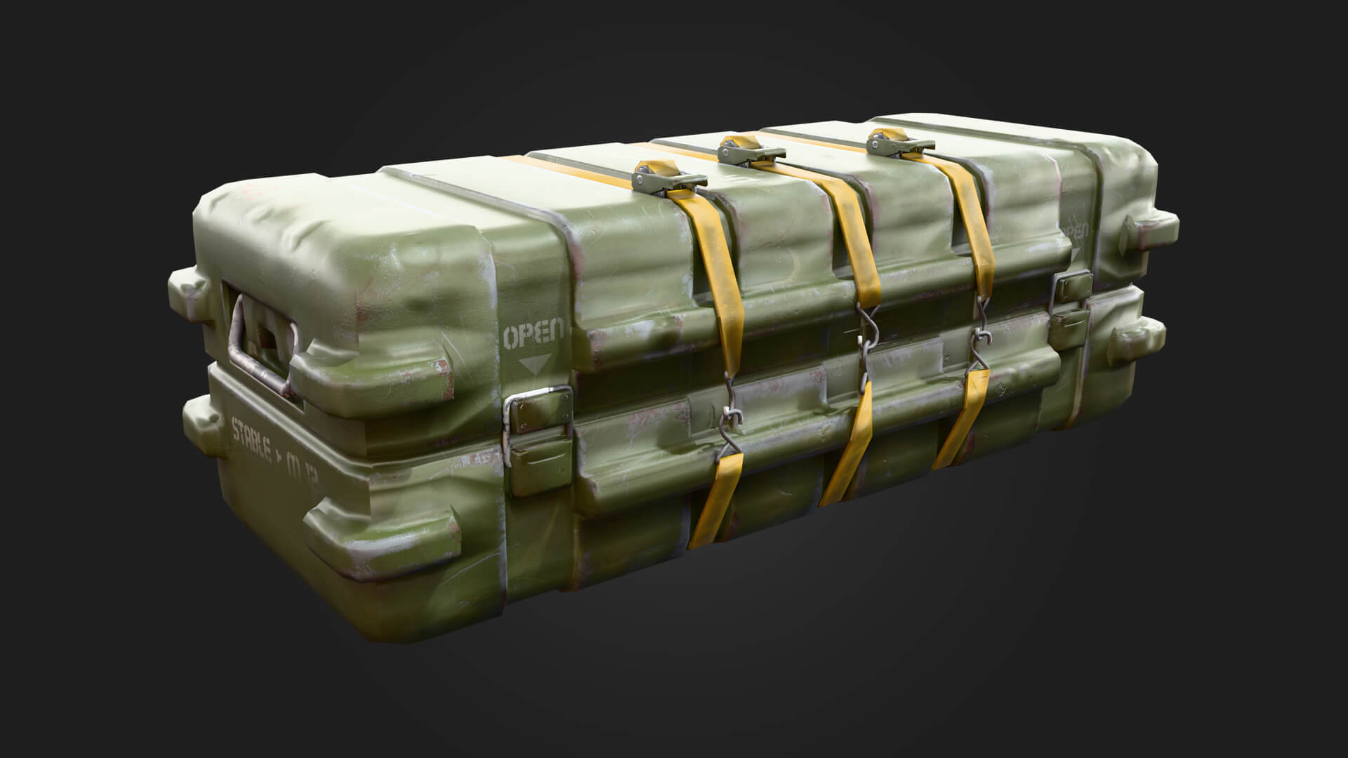 Military Weapons Container Military 3D Model Game Ready Prop 3D Model