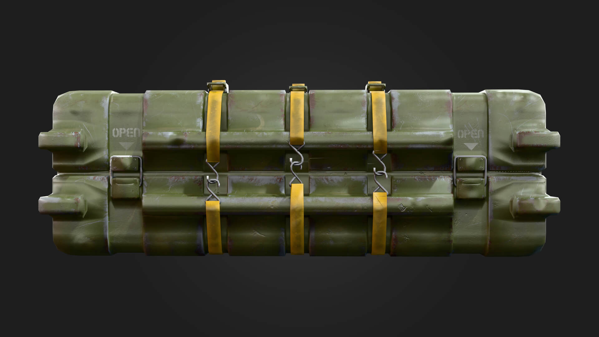 Military Weapons Container Military 3D Model Game Ready Prop 3D Model