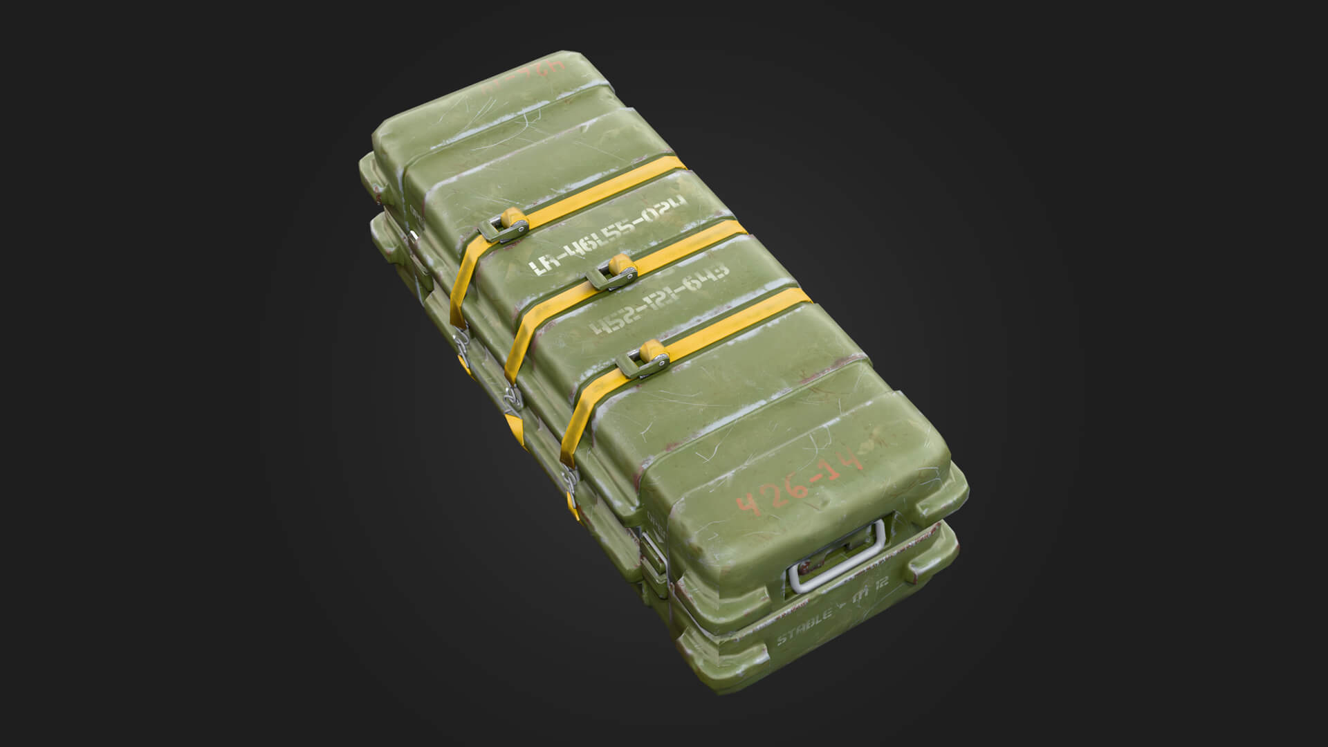 Military Weapons Container Military 3D Model Game Ready Prop 3D Model