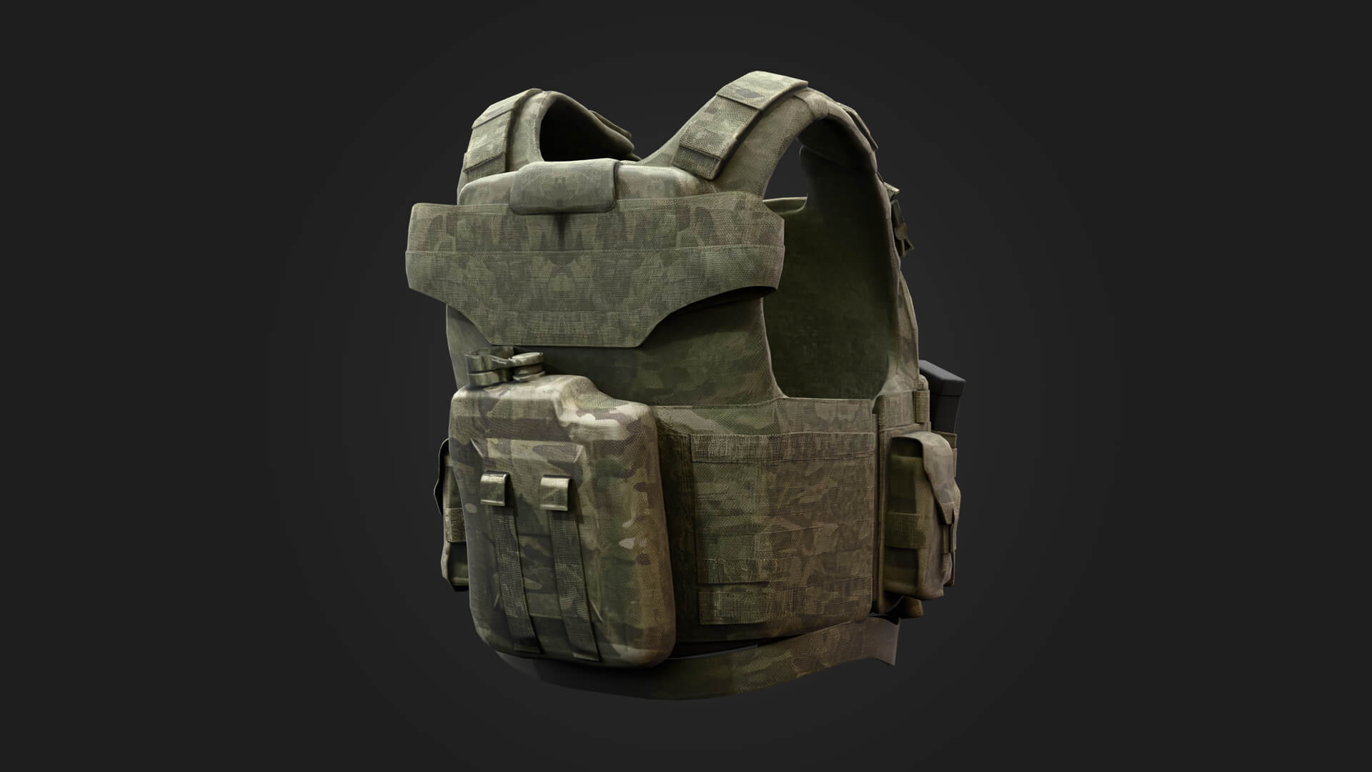 Modern Tactical Vest 3D Model Game Ready Prop 3D Model