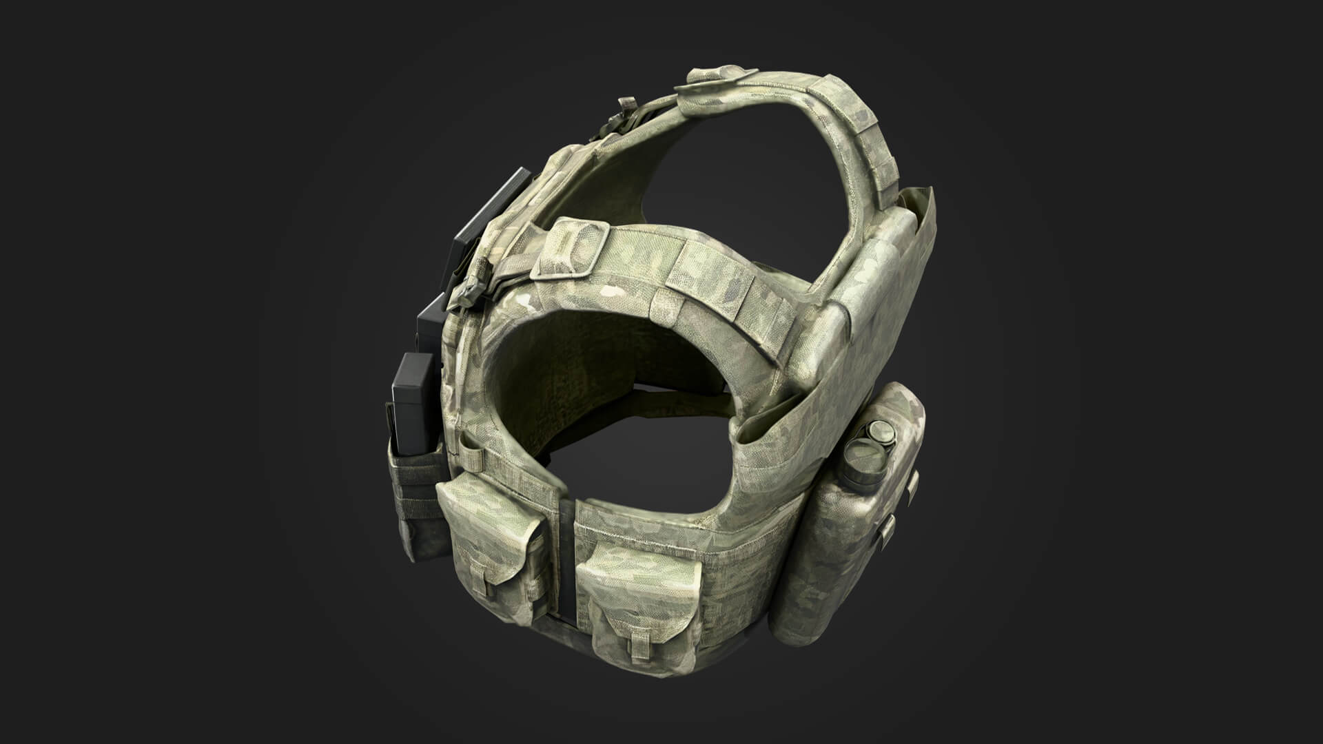Modern Tactical Vest 3D Model Game Ready Prop 3D Model