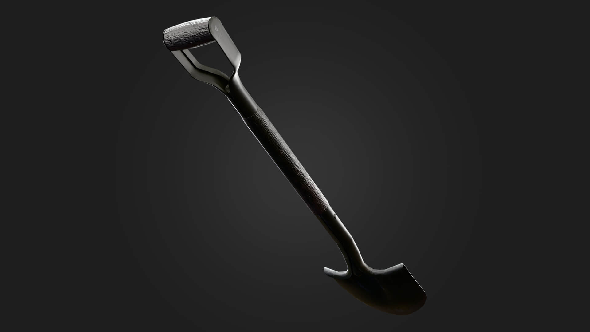 Old Military Shovel Military 3D Model Game Ready Prop 3D Model
