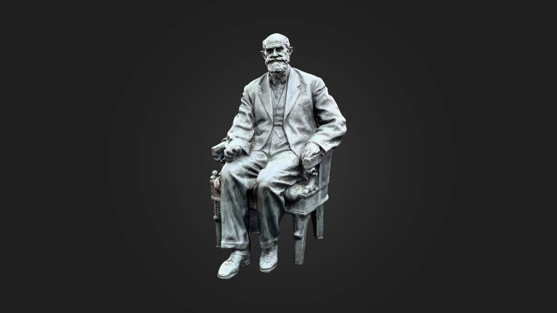 Pavlov Monument 3D Model - Sculpture Monument & Game As 3D Model