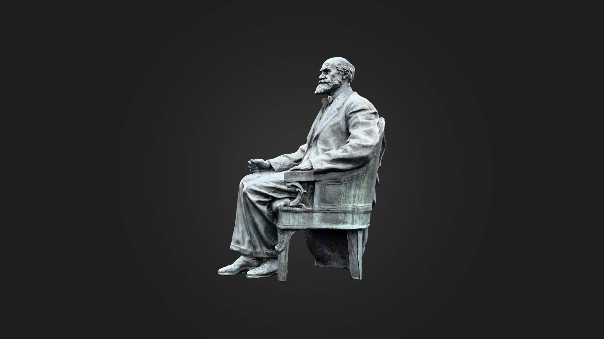 Pavlov Monument 3D Model - Sculpture Monument &amp Game As 3D Model