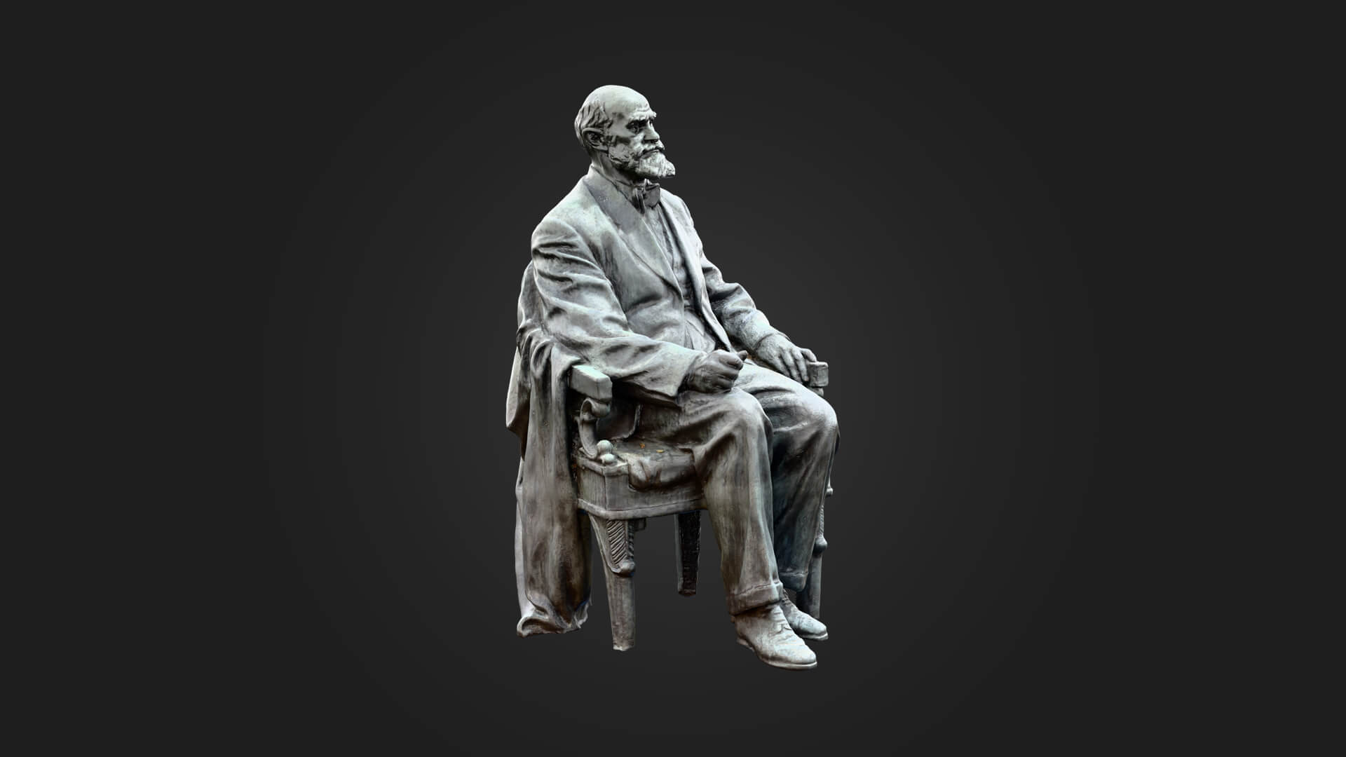 Pavlov Monument 3D Model - Sculpture Monument &amp Game As 3D Model