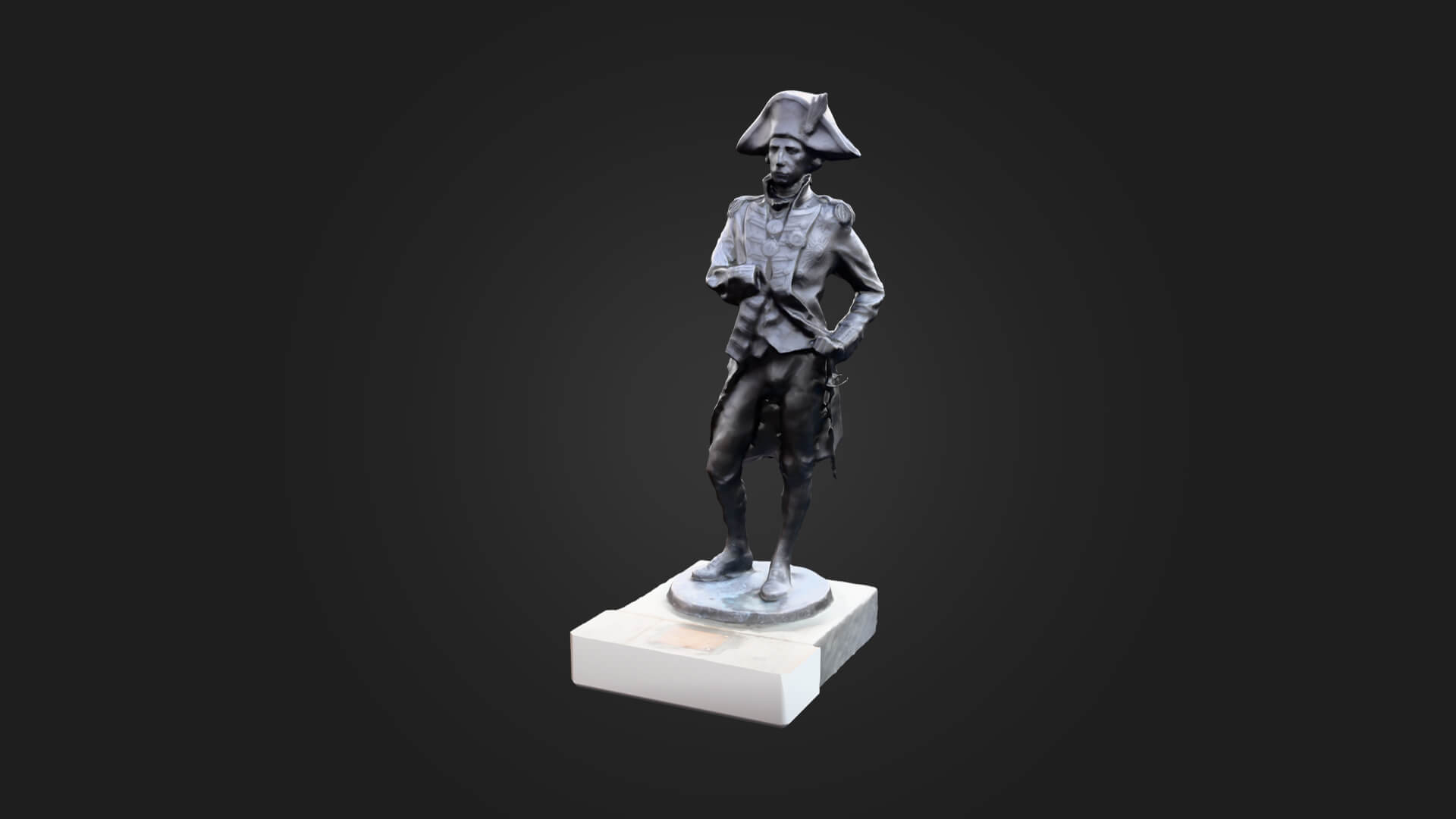 Statue of Nelson 3D Model - Sculpture Monument &amp Game A 3D Model