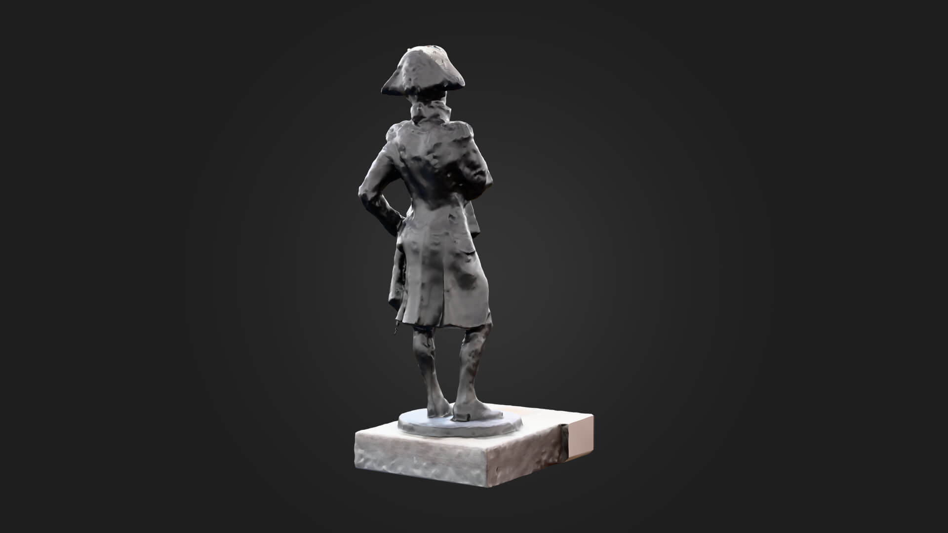 Statue of Nelson 3D Model - Sculpture Monument & Game A 3D Model
