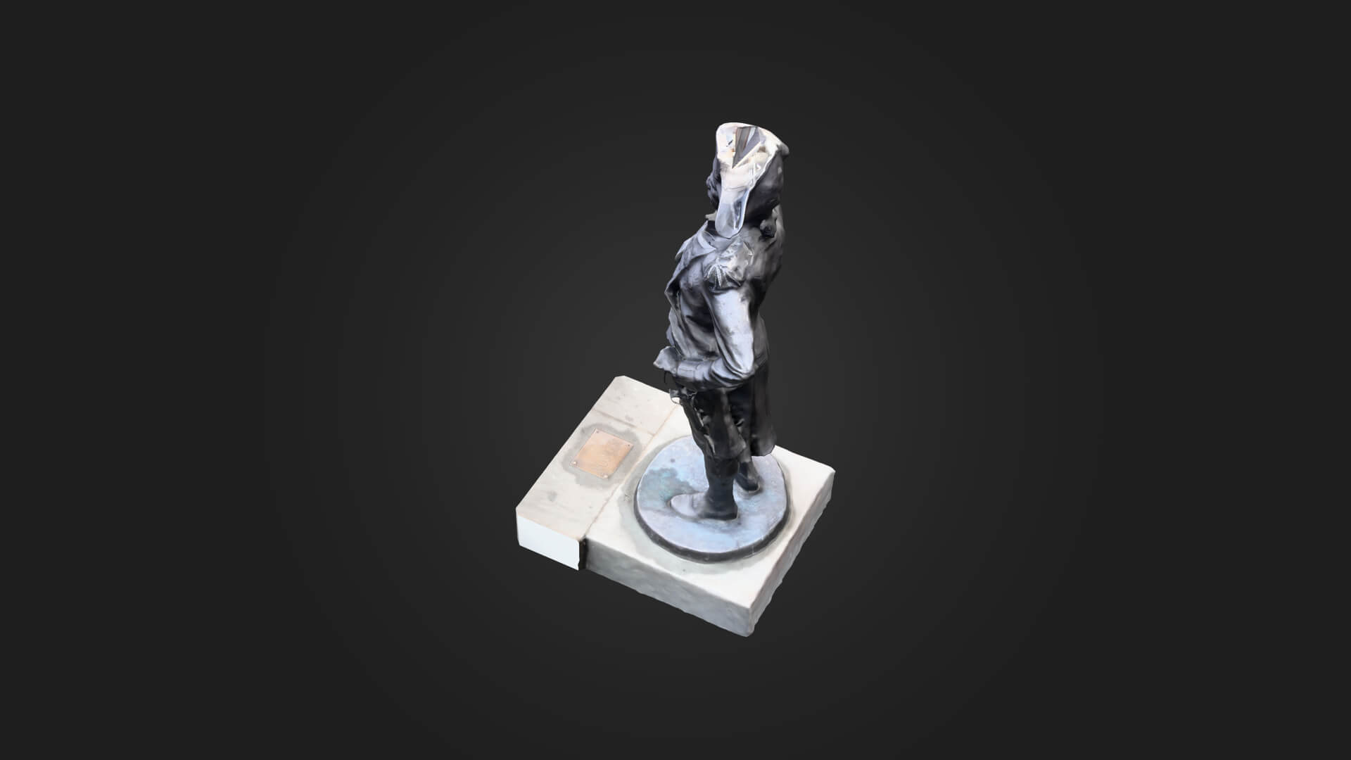 Statue of Nelson 3D Model - Sculpture Monument &amp Game A 3D Model
