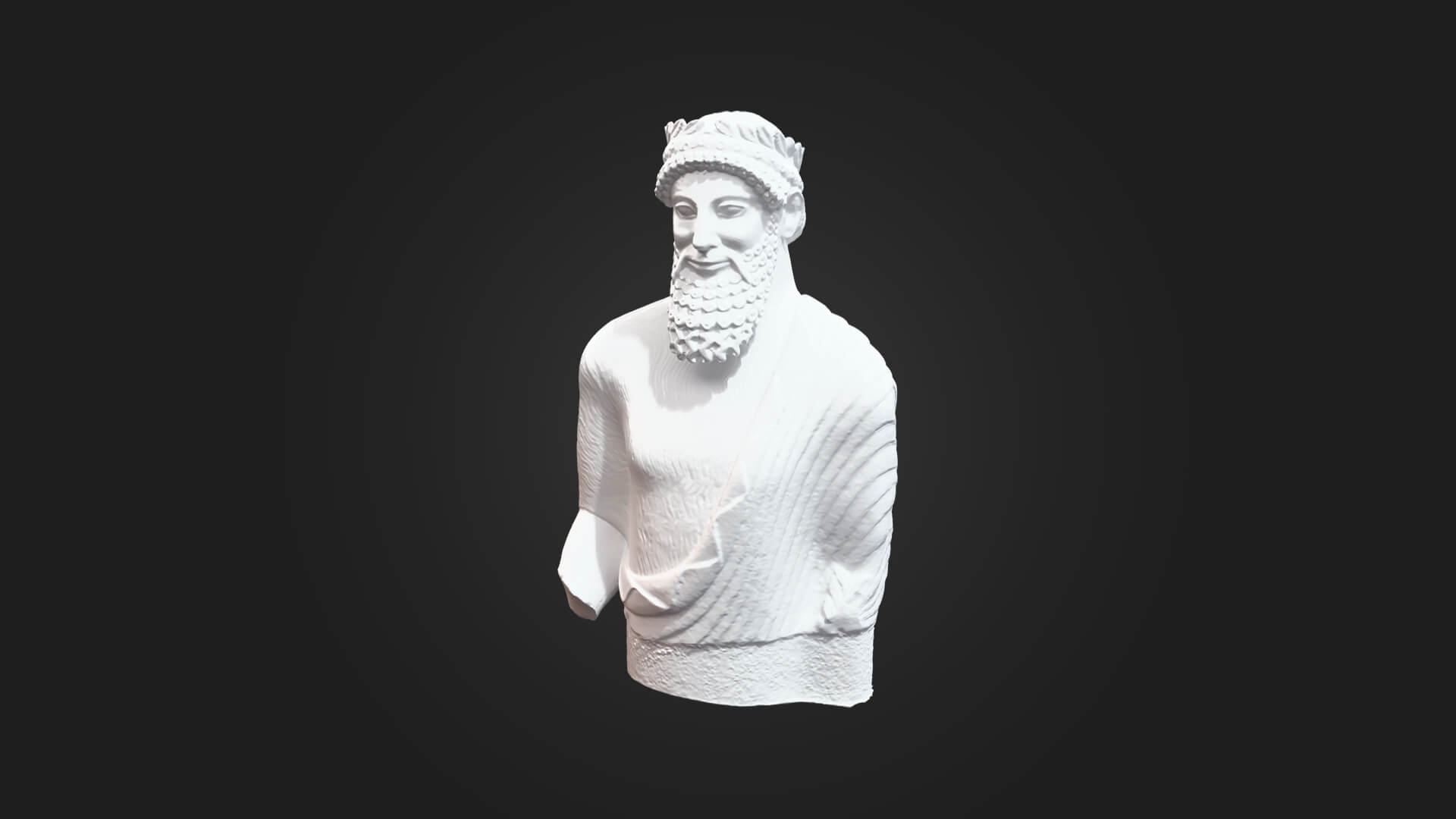 Statue of Priest 3D Model - Sculpture Monument & Game A 3D Model