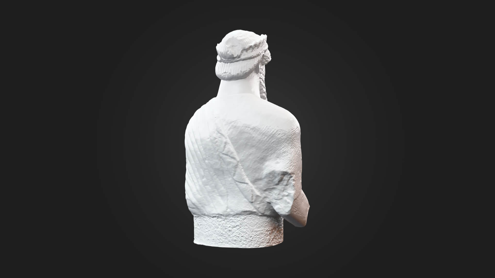 Statue of Priest 3D Model - Sculpture Monument &amp Game A 3D Model
