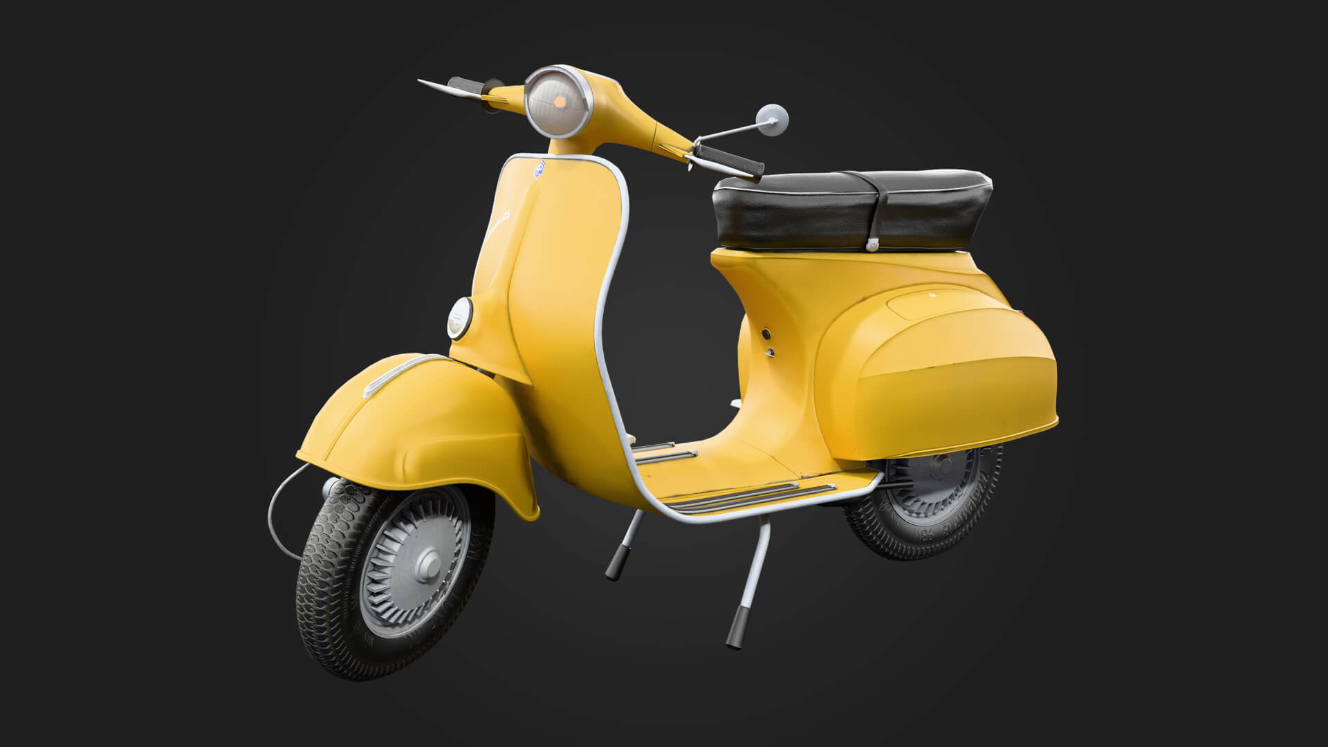 Vespa Classic Scooter Motorcycle 3D Model 3D Model