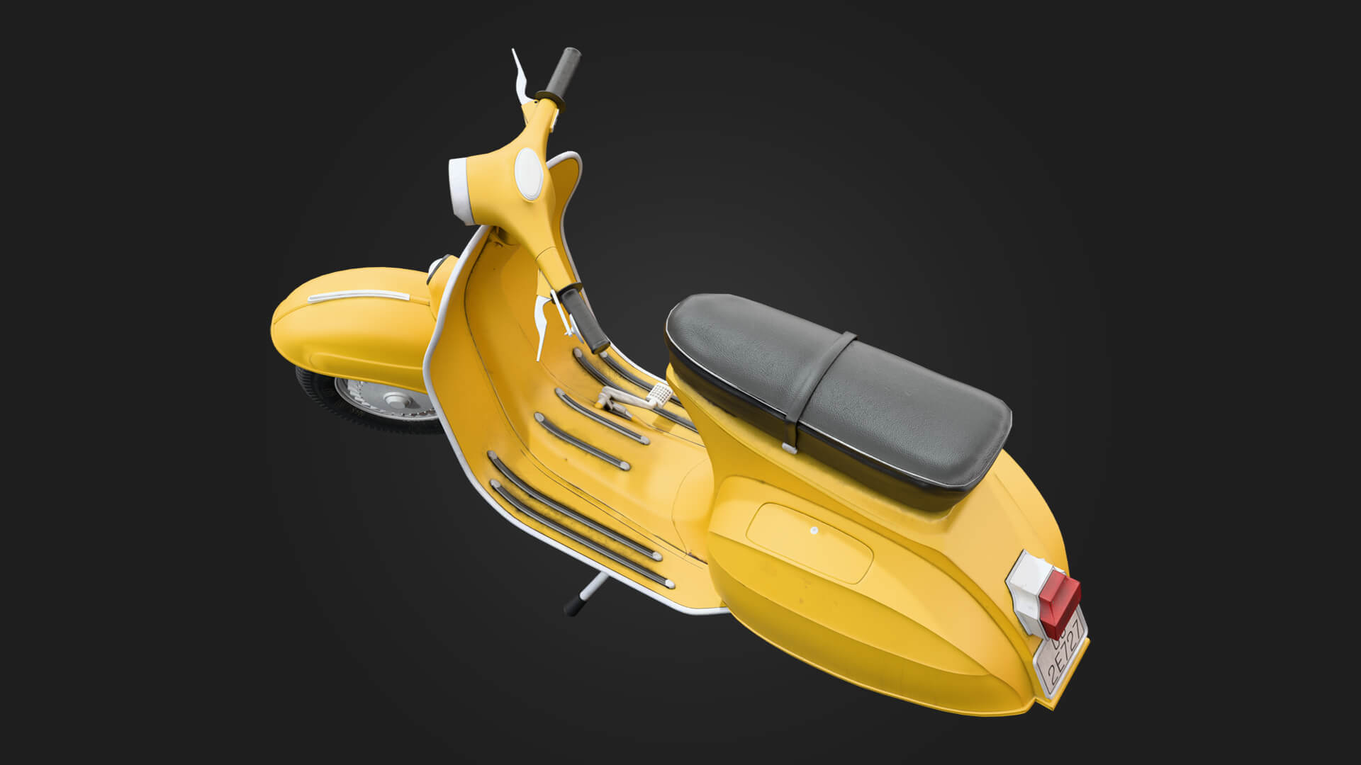 Vespa Classic Scooter Motorcycle 3D Model 3D Model