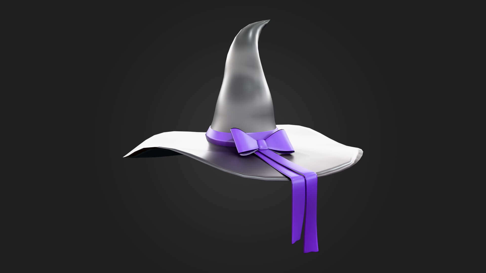Witch Hat 3D Model - Halloween &amp Horror Game Asset 3D Model