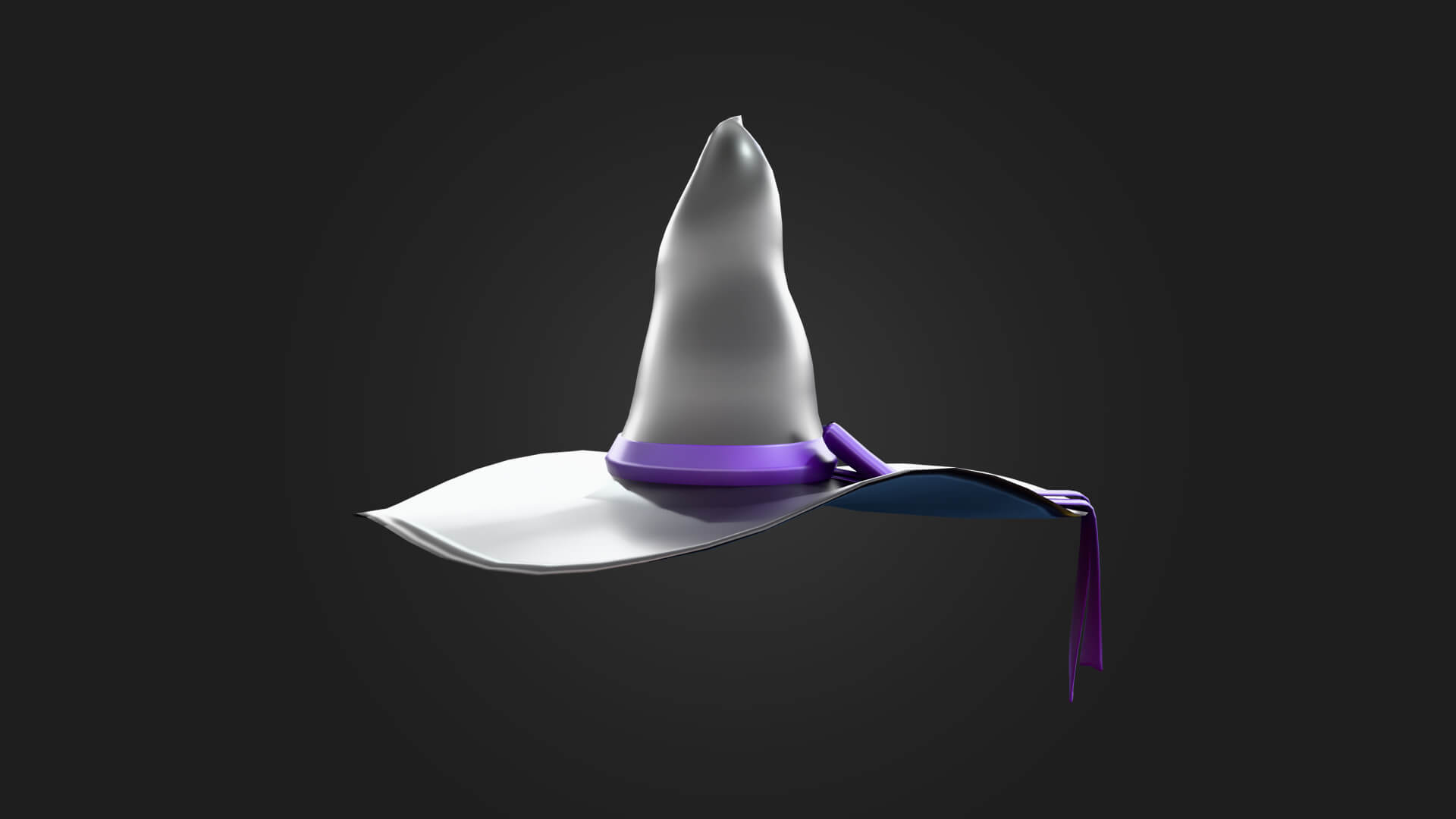 Witch Hat 3D Model - Halloween &amp Horror Game Asset 3D Model