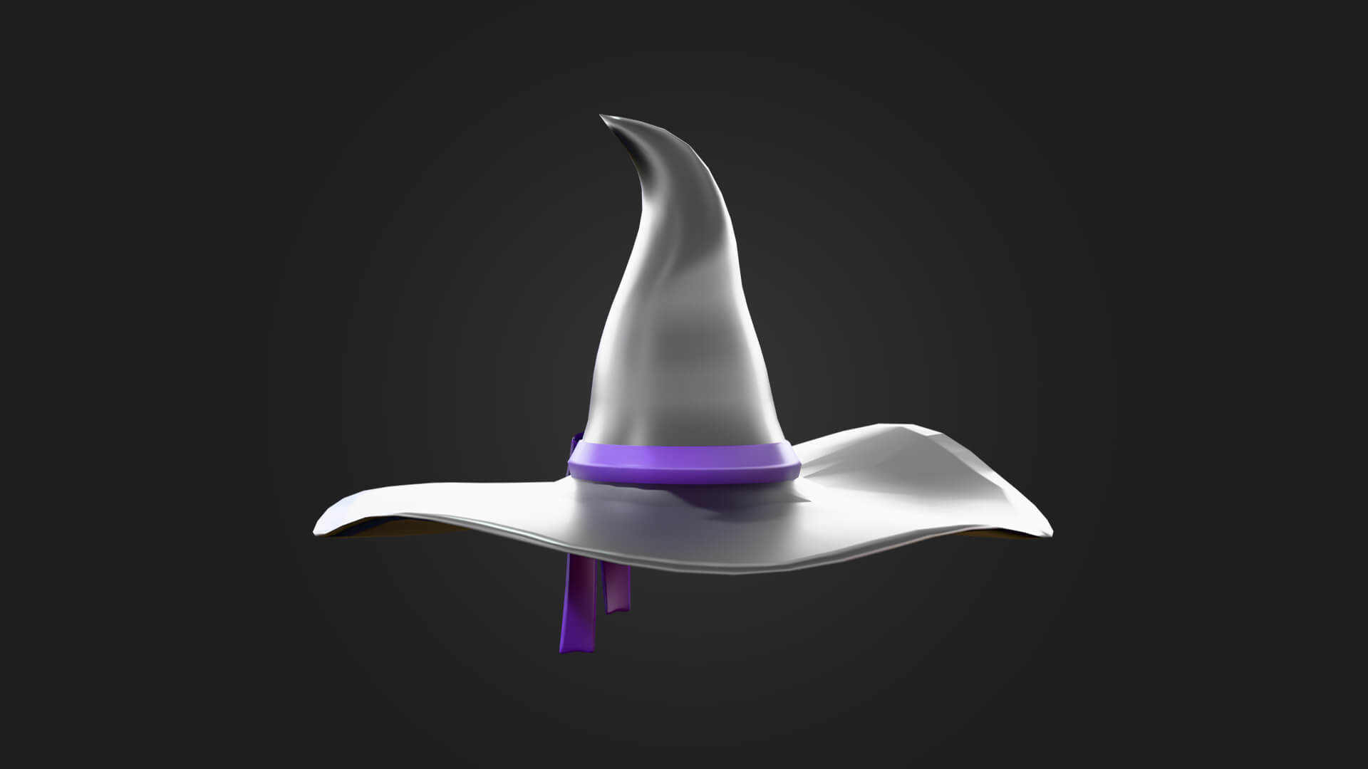 Witch Hat 3D Model - Halloween & Horror Game Asset 3D Model