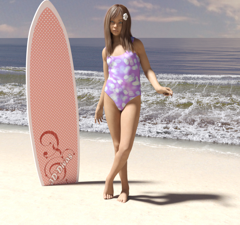 Surfing  surf boards 3D Render, Digital Artwork by doofus