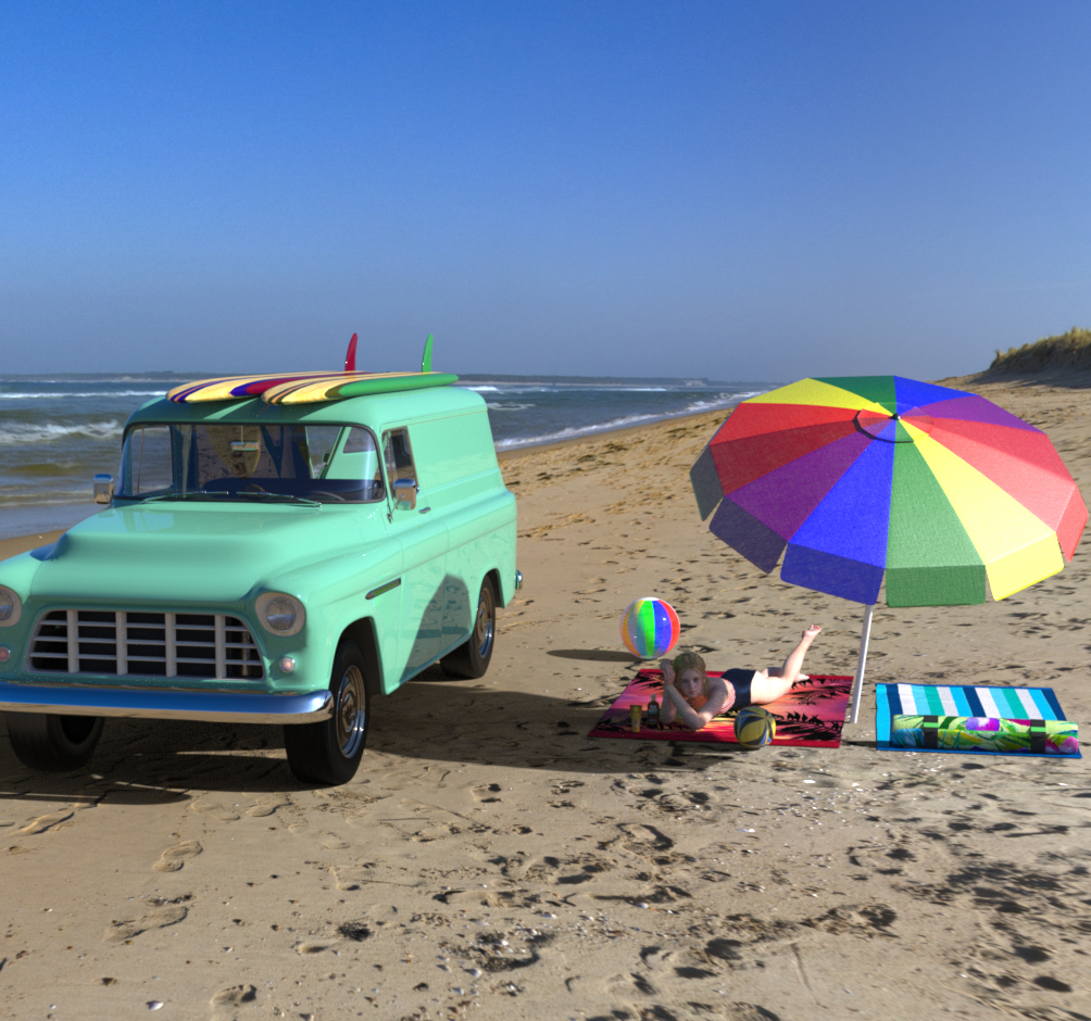 Surfing  surf boards 3D Render, Digital Artwork by doofus