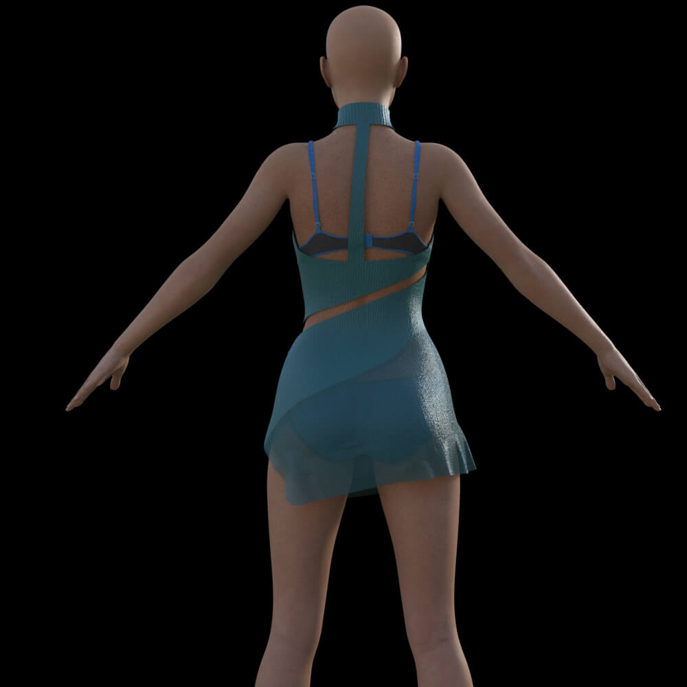 Diagonal Cut Dress for Genesis 8 Female Daz Content