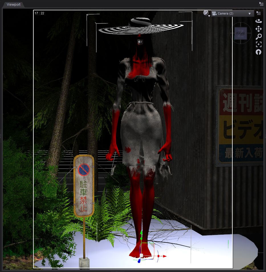 Hasshaku-sama 3D Render, Digital Artwork by dr_lizardo