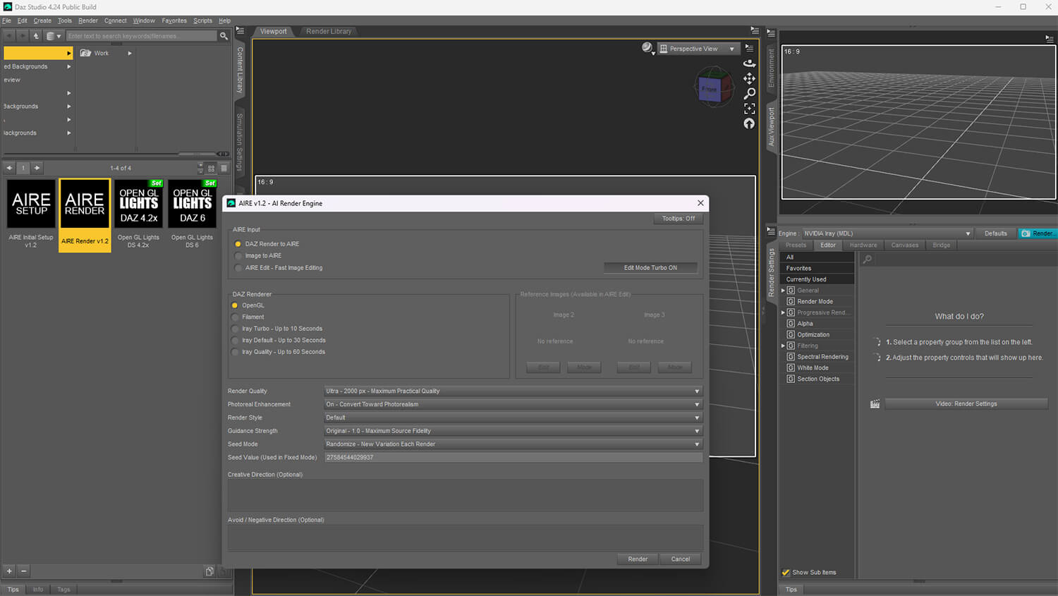 AIRE AIRE Motion Bundle - AI Rendering Animation for DAZ Daz Content