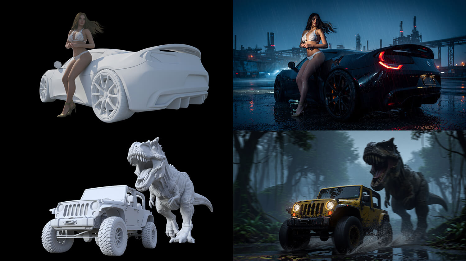 AIRE AIRE Motion Bundle - AI Rendering Animation for DAZ Daz Content