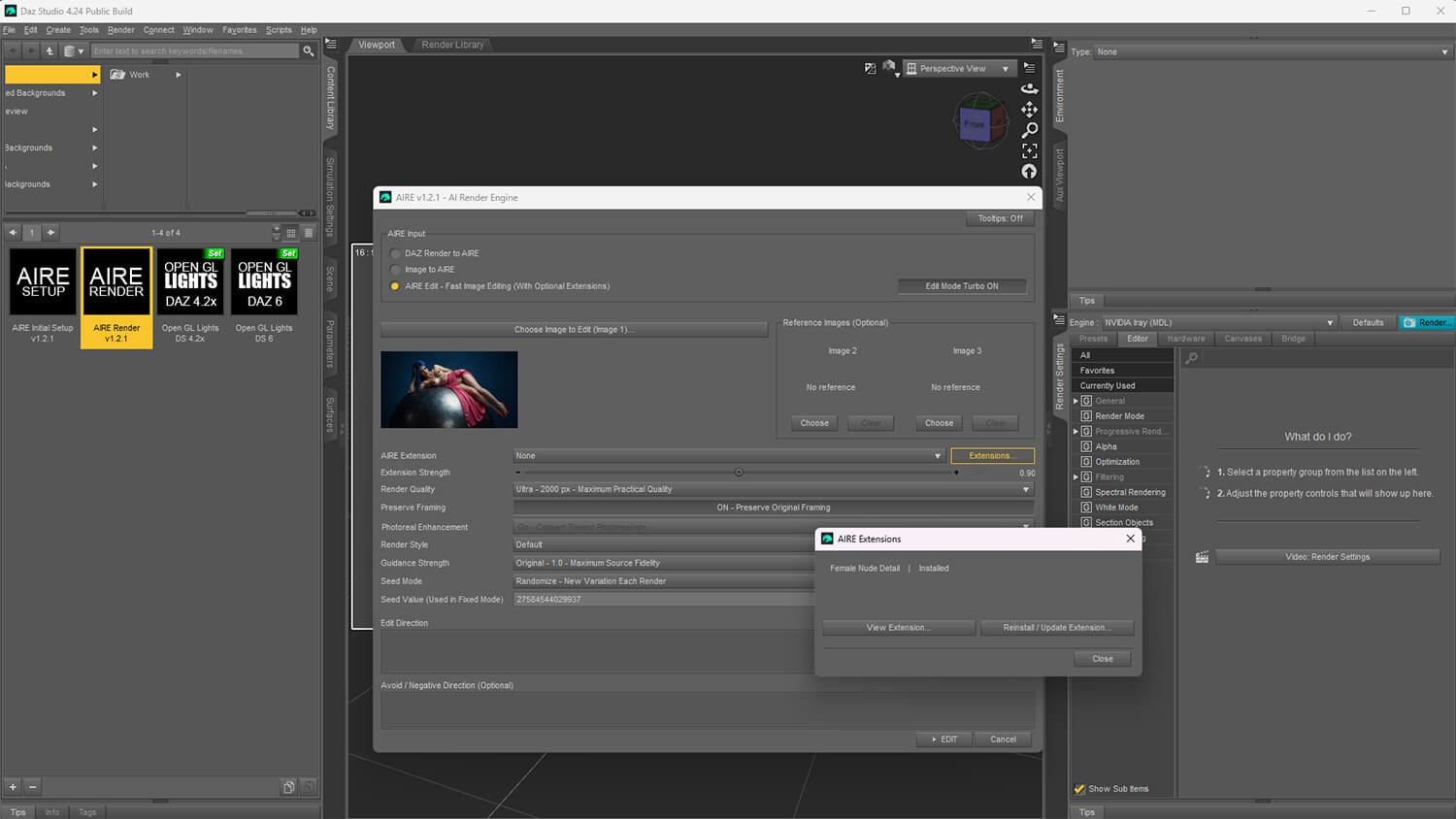 AIRE AIRE Motion Bundle - AI Rendering Animation for DAZ Daz Content