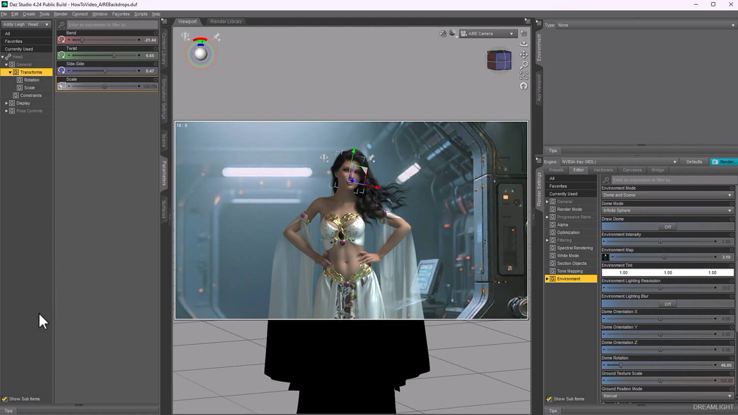 AIRE Backdrops - AI Backgrounds and HDR Lighting for DAZ Daz Content
