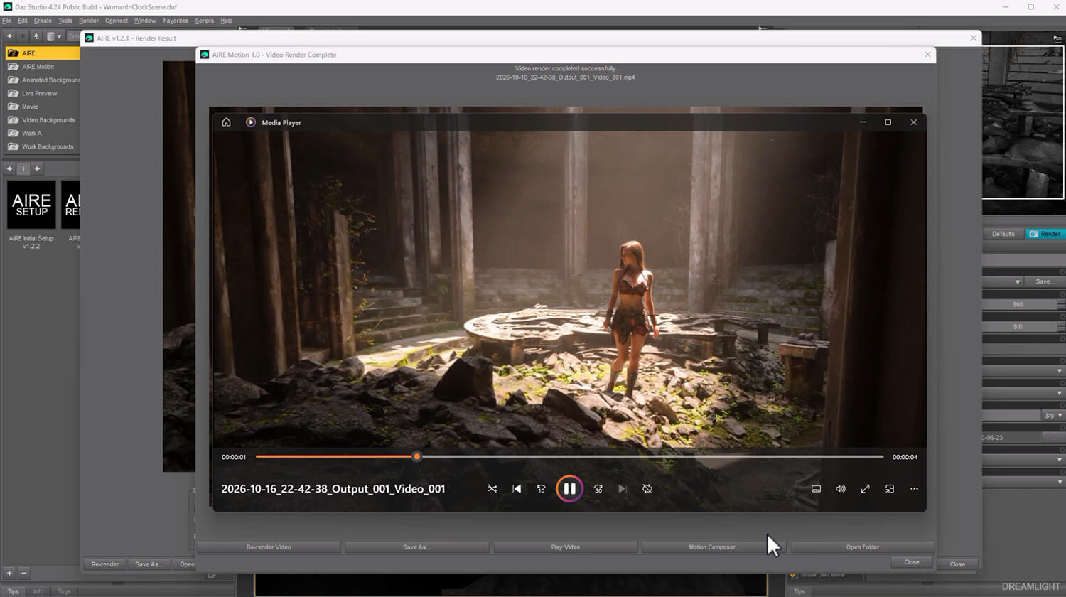 AIRE Motion - AI Animation for DAZ Studio Daz Content