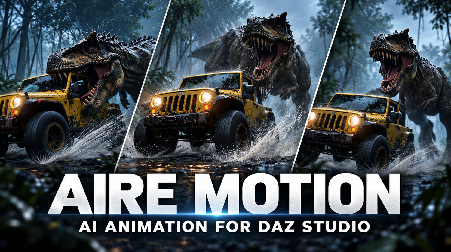 AIRE Motion - AI Animation for DAZ Studio Daz Content