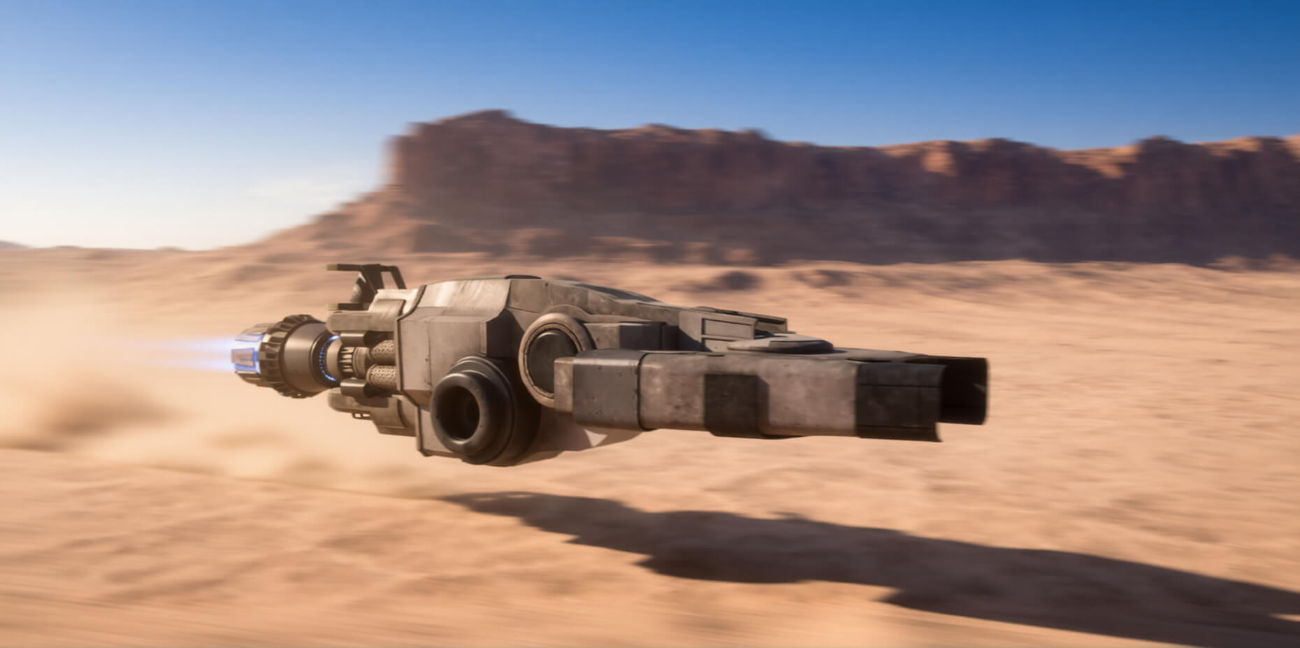Ship Desert Crash - AIRE Motion 3D Render, Digital Artwork by Dreamlight