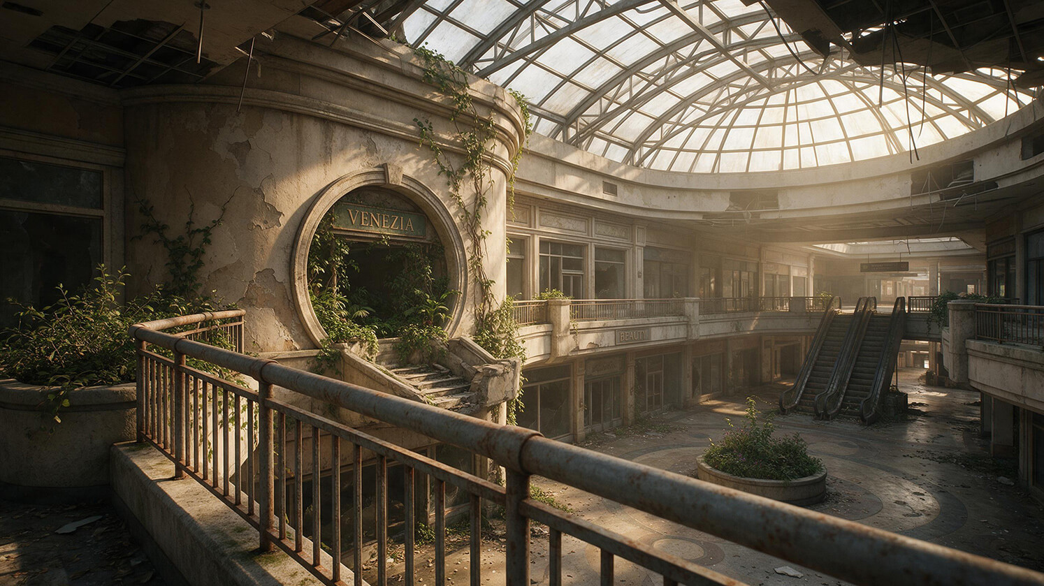 The Forgotten Mall - 13 Backgrounds - DAZ Studio Daz Content