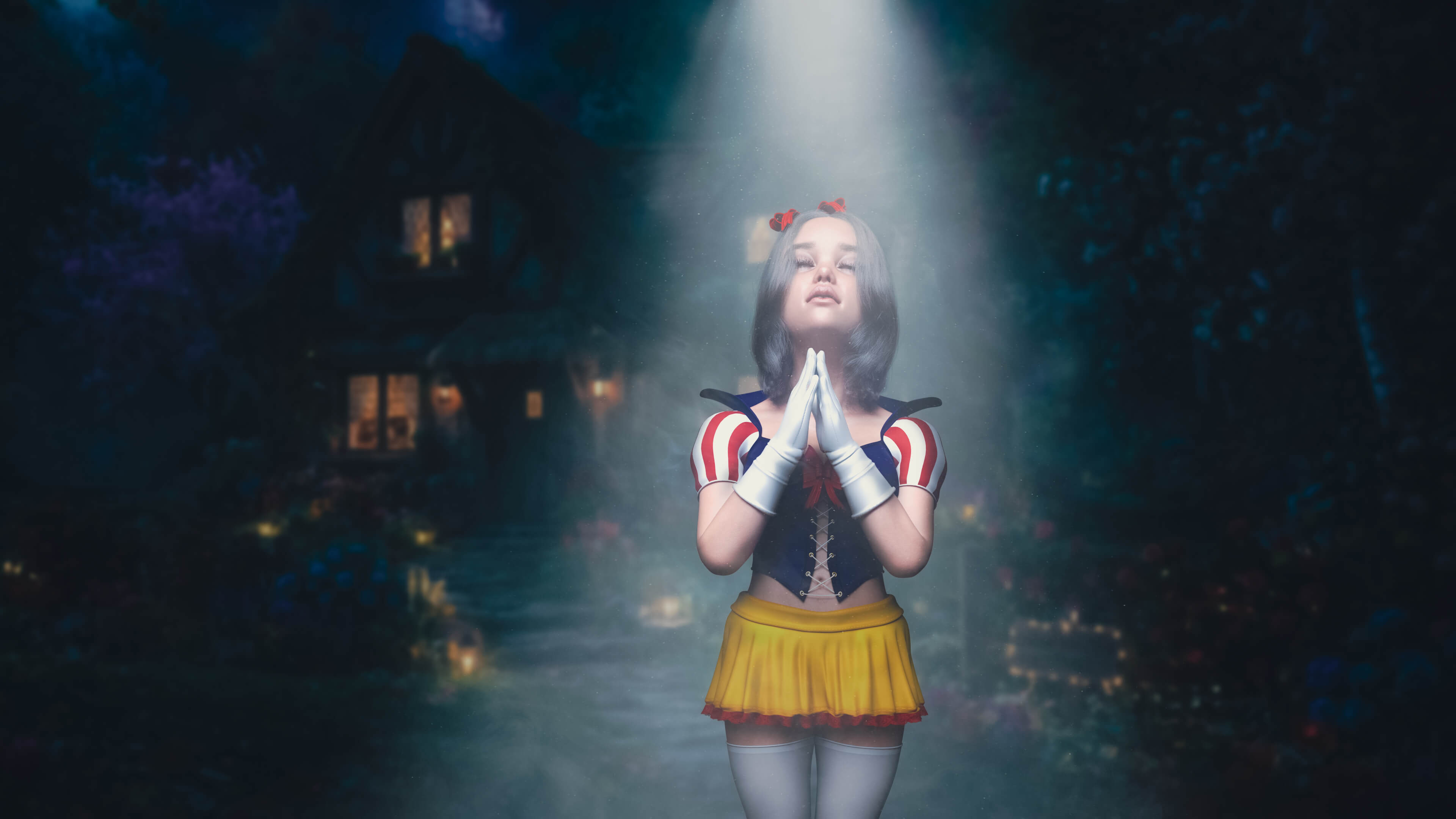 Snow White 3D Render, Digital Artwork by Drina