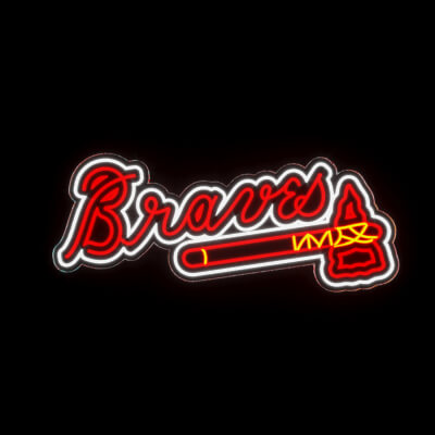 Atlanta Braves Neon Sign 3D Model