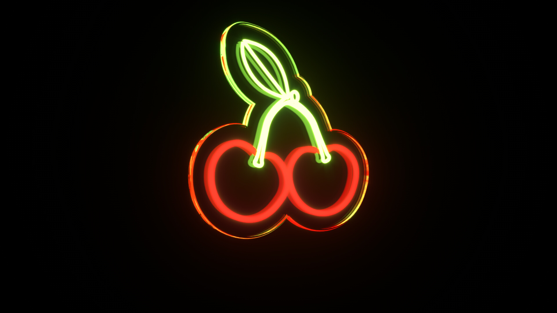 Fruit Bundle Neon Signs 3D Model