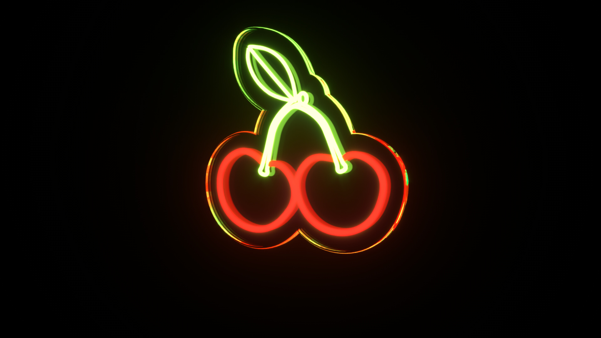 Fruit Bundle Neon Signs 3D Model