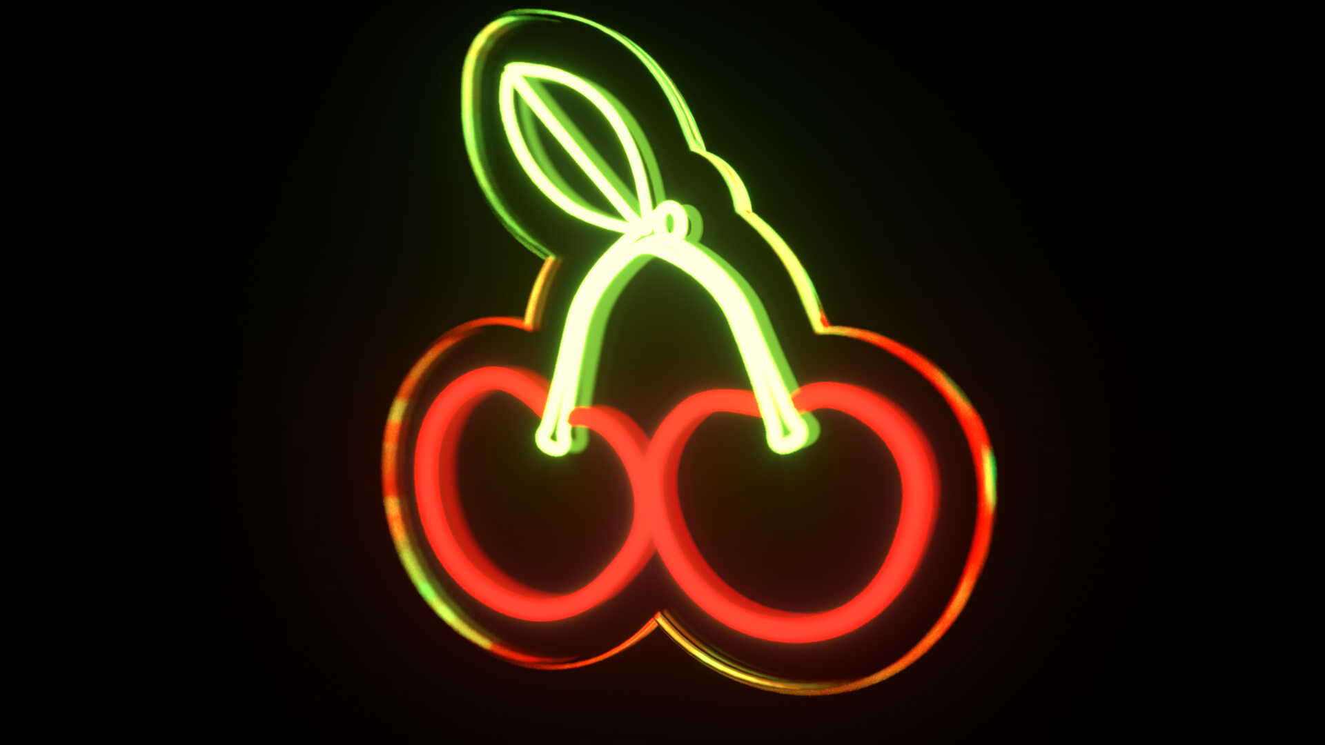 Fruit Bundle Neon Signs 3D Model