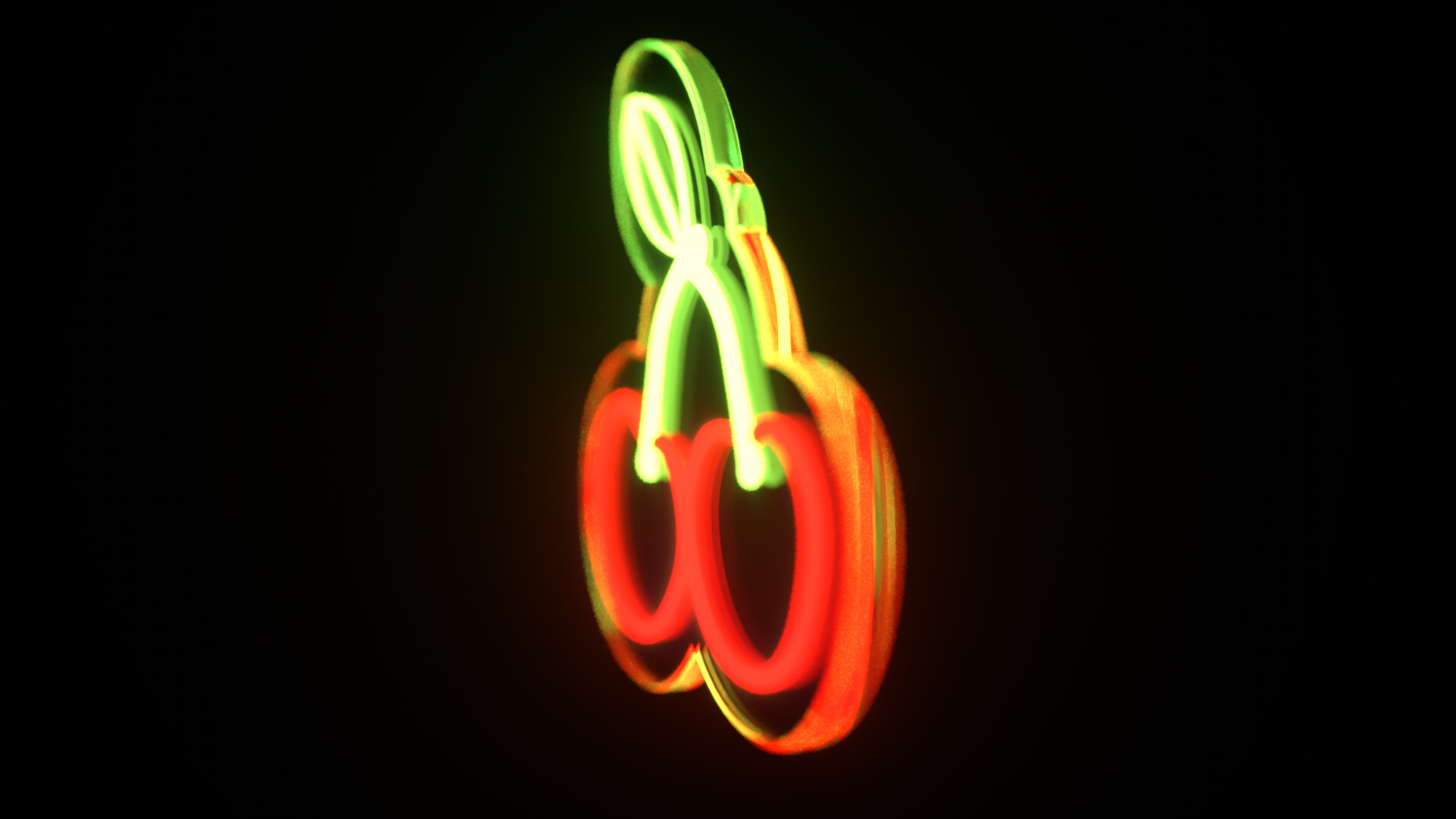 Fruit Bundle Neon Signs 3D Model