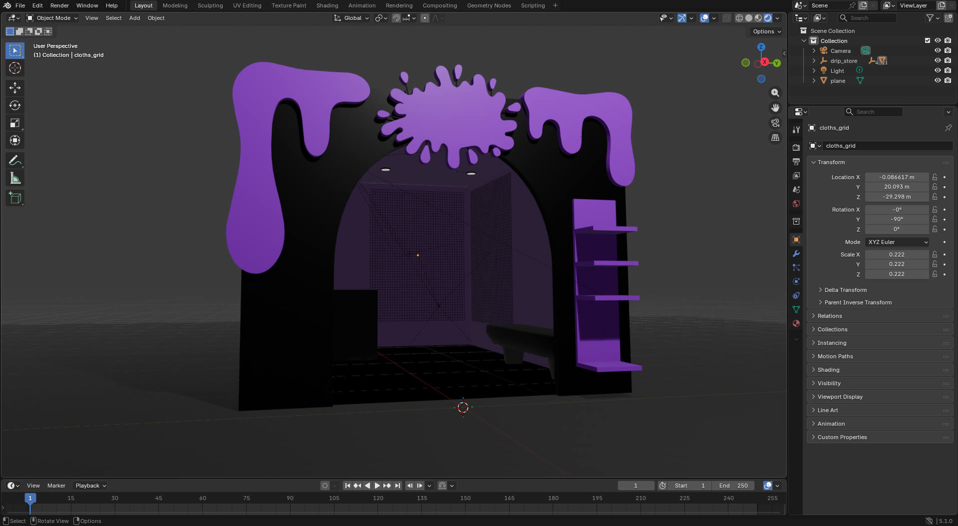 The Drip Store 3D Model